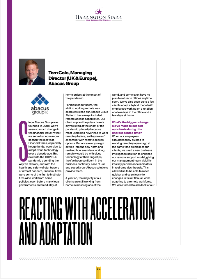 FTF magazine - Tom Cole article - page 1