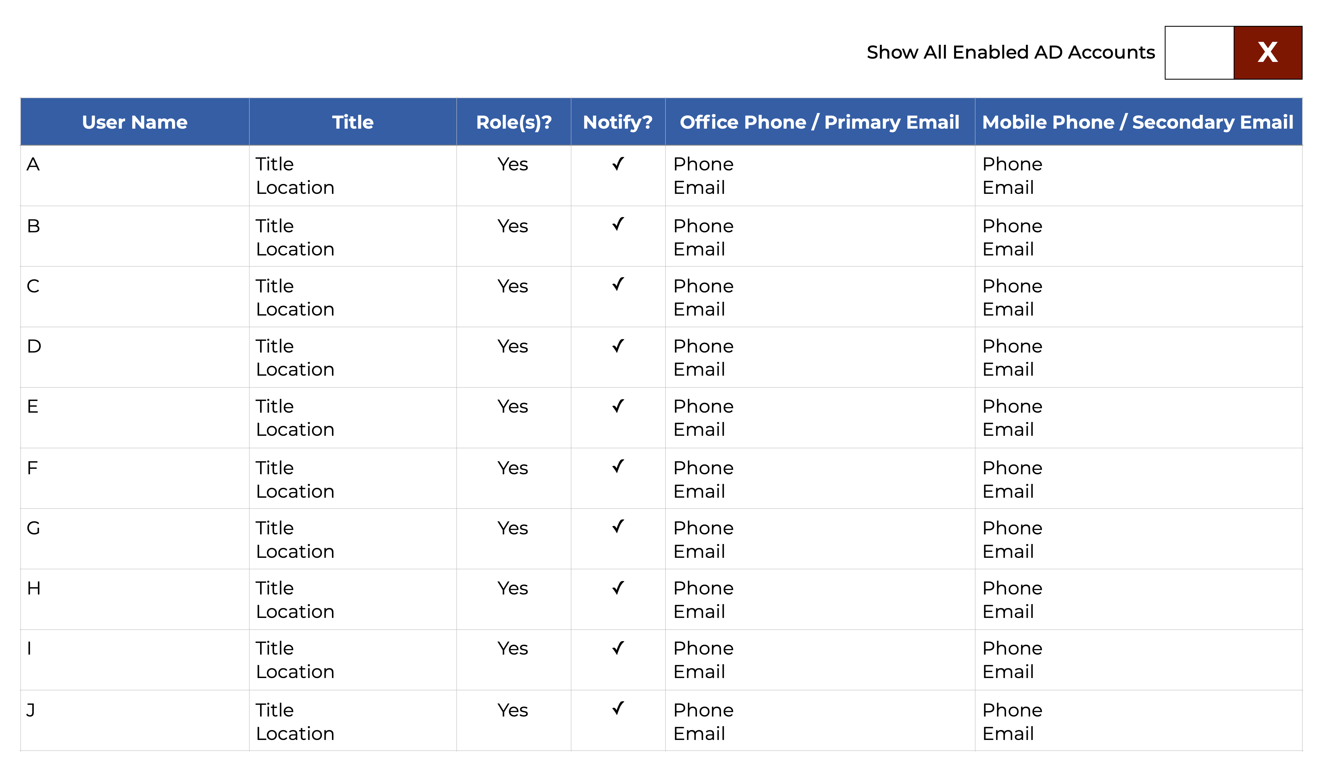 Sample Contact Info (v2)