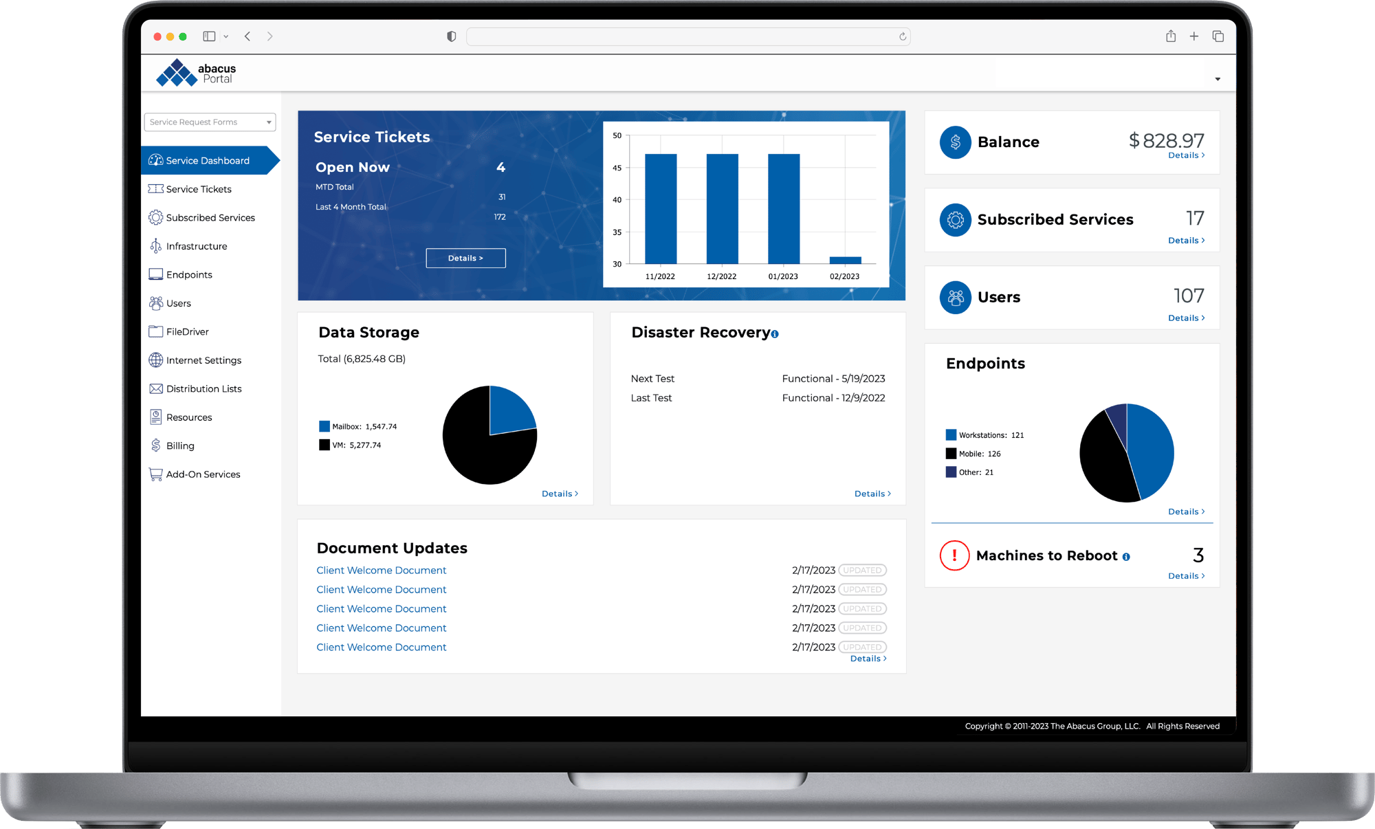 abacusPortal Dashboard Laptop (2023)