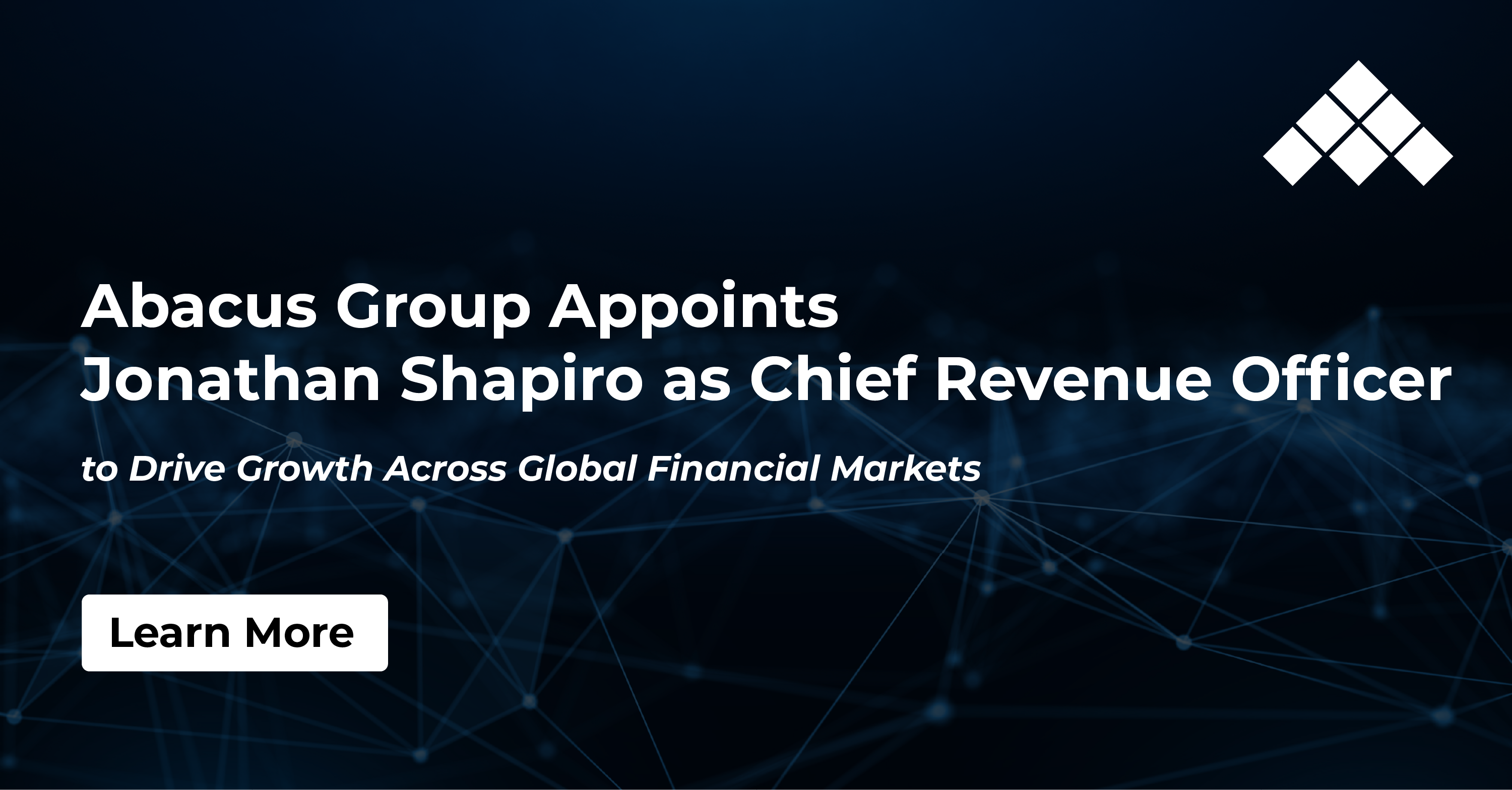 Abacus Group Appoints Jonathan Shapiro as Chief Revenue Officer to Drive Growth Across Global Financial Markets
